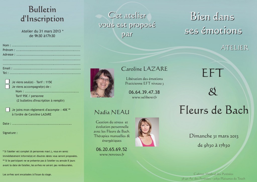 Atelier EFT Fleurs de Bach